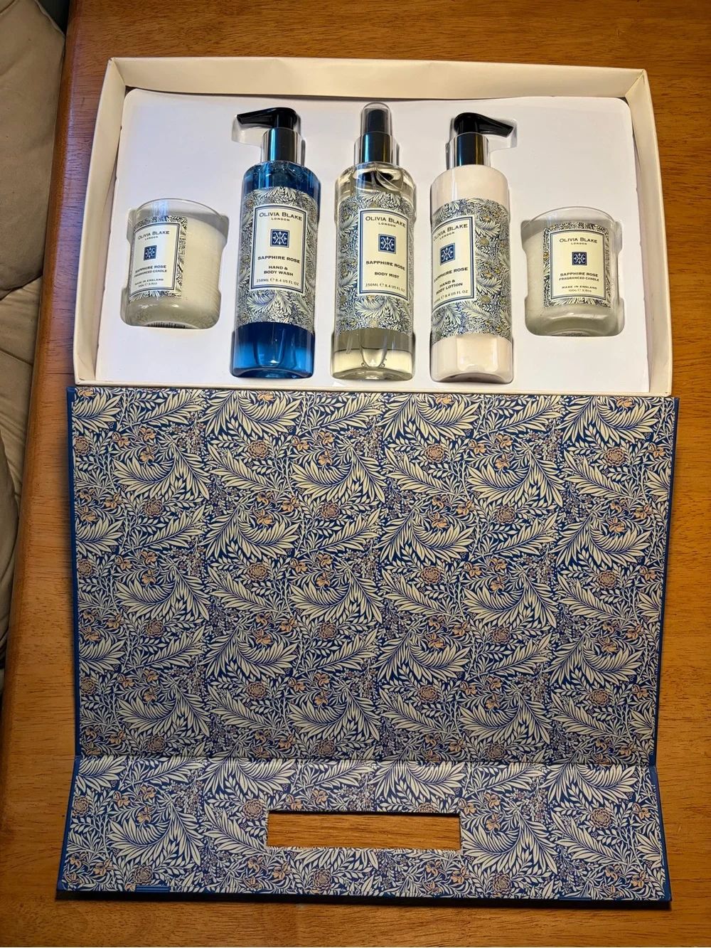 Olivia Blake Luxury 5pc Gift Set - Sapphire Rose. Brand New Full-Size